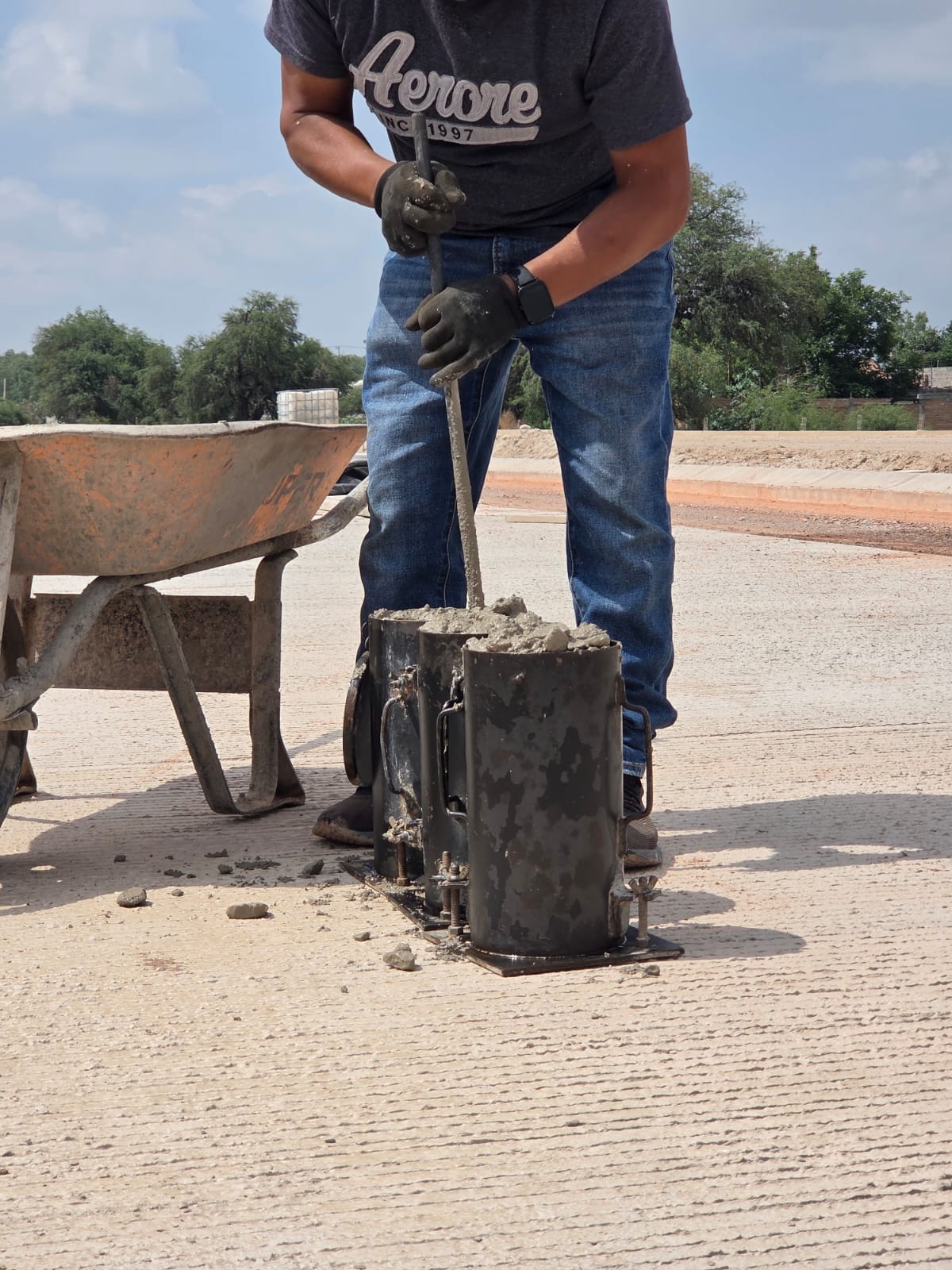 Prueba de calidad del concreto